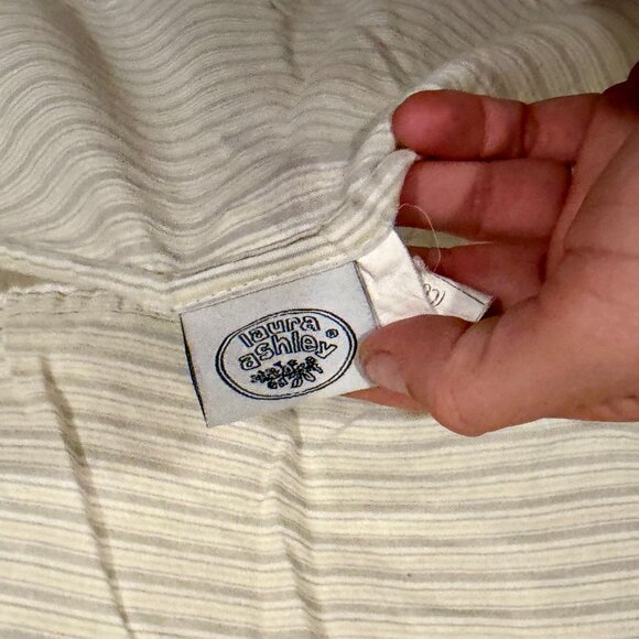 Vintage Laura Ashley Home Maisy Floral Pillow Sham Yellow Gray White Cottage - Picture 3 of 8